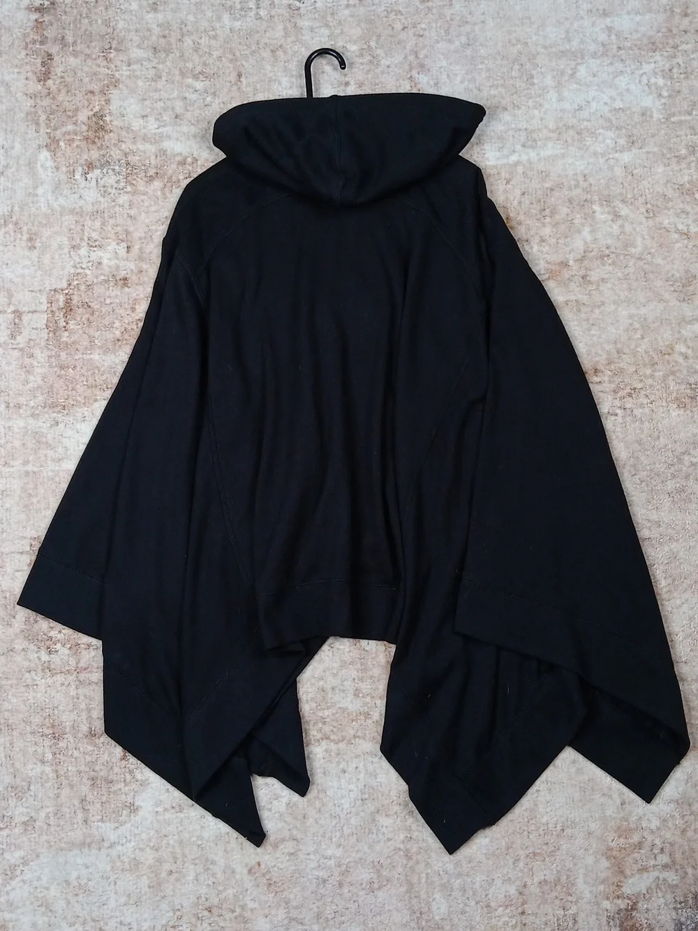Alexander Wang Black Hoodie Poncho Pullover Cape Womens Size Small - Picture 10 of 12